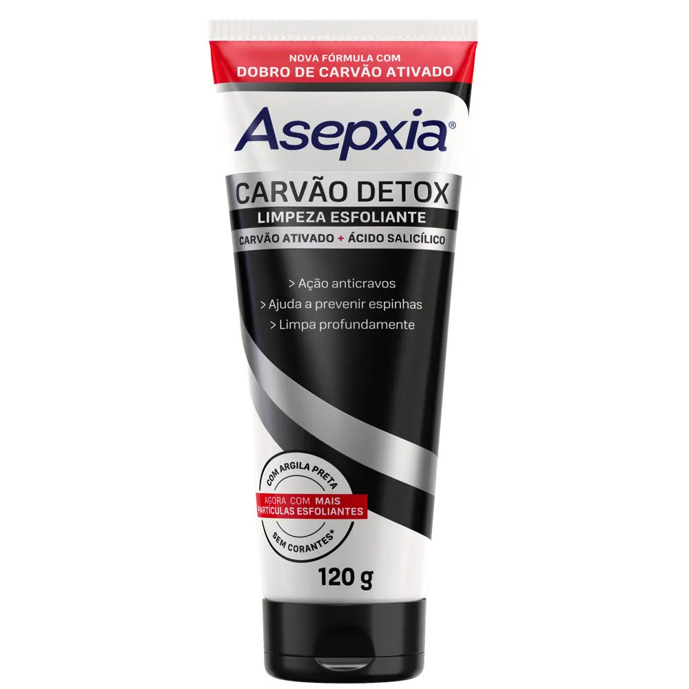 Esfoliante Facial Asepxia Carvão Detox 120g