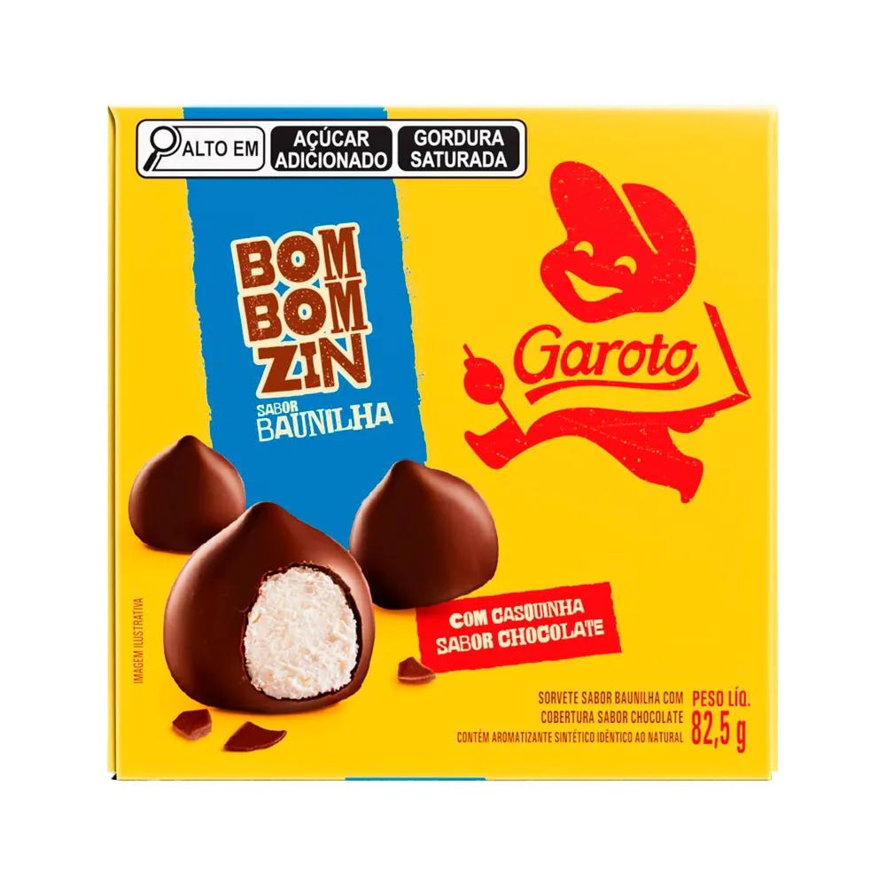Garoto Sorvete Bombomzin 82,5gr Baunilha