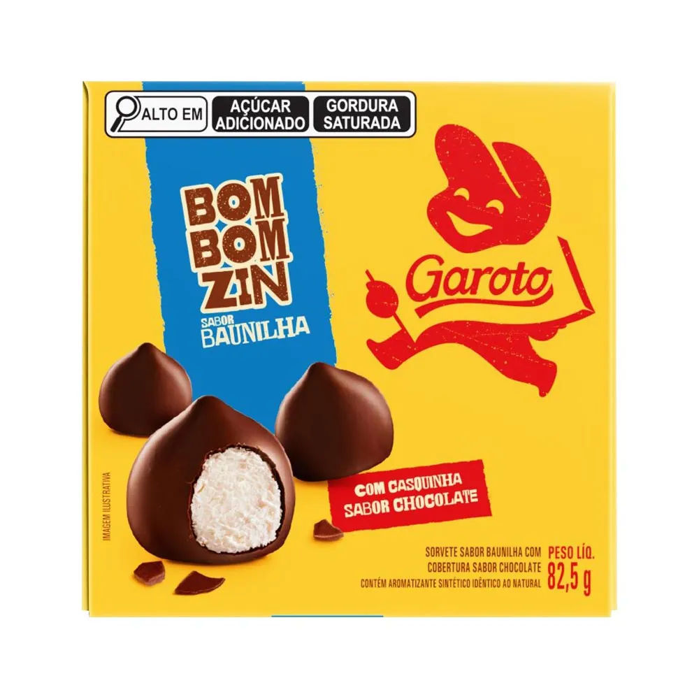 Garoto Sorvete Bombomzin Baunilha 82,5gr