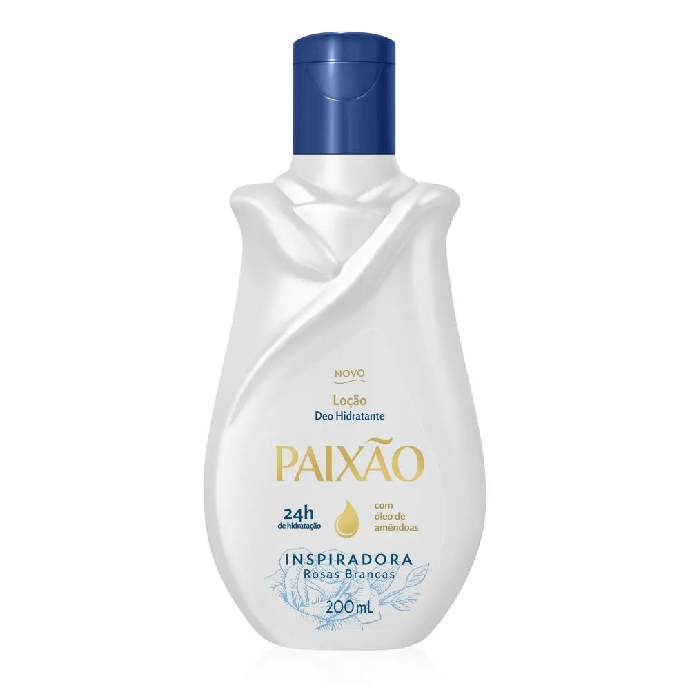 Hidratante Paixão Inspiradora com Óleo de Amêndoas ação desodorante 200ml
