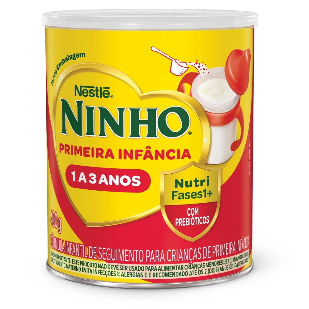 Formula Infantil Ninho Fases 1+ Primeira Infância 1 A 3 Anos 400g