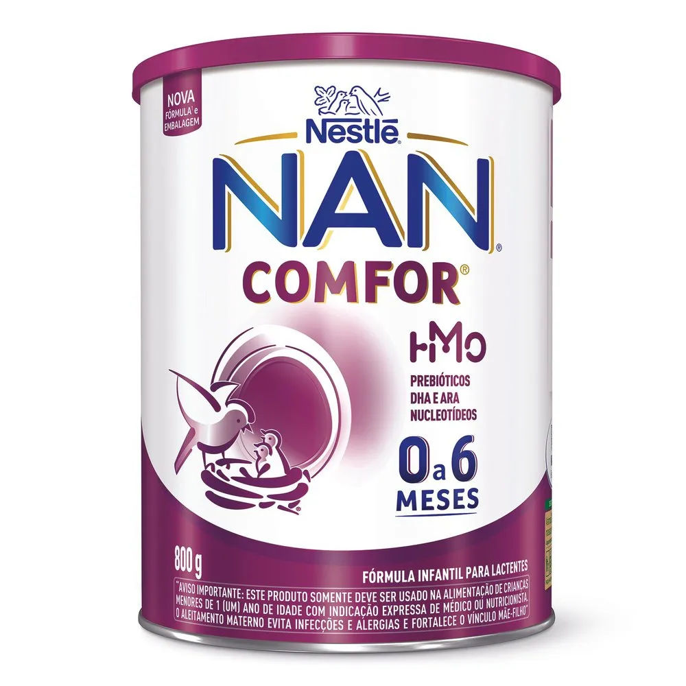 Fórmula Infantil Nan Comfor Hmo 0 A 6 Meses 800g