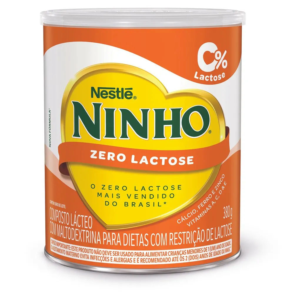 Composto Lácteo Infantil Ninho Nestlé Zero Lactose 380g