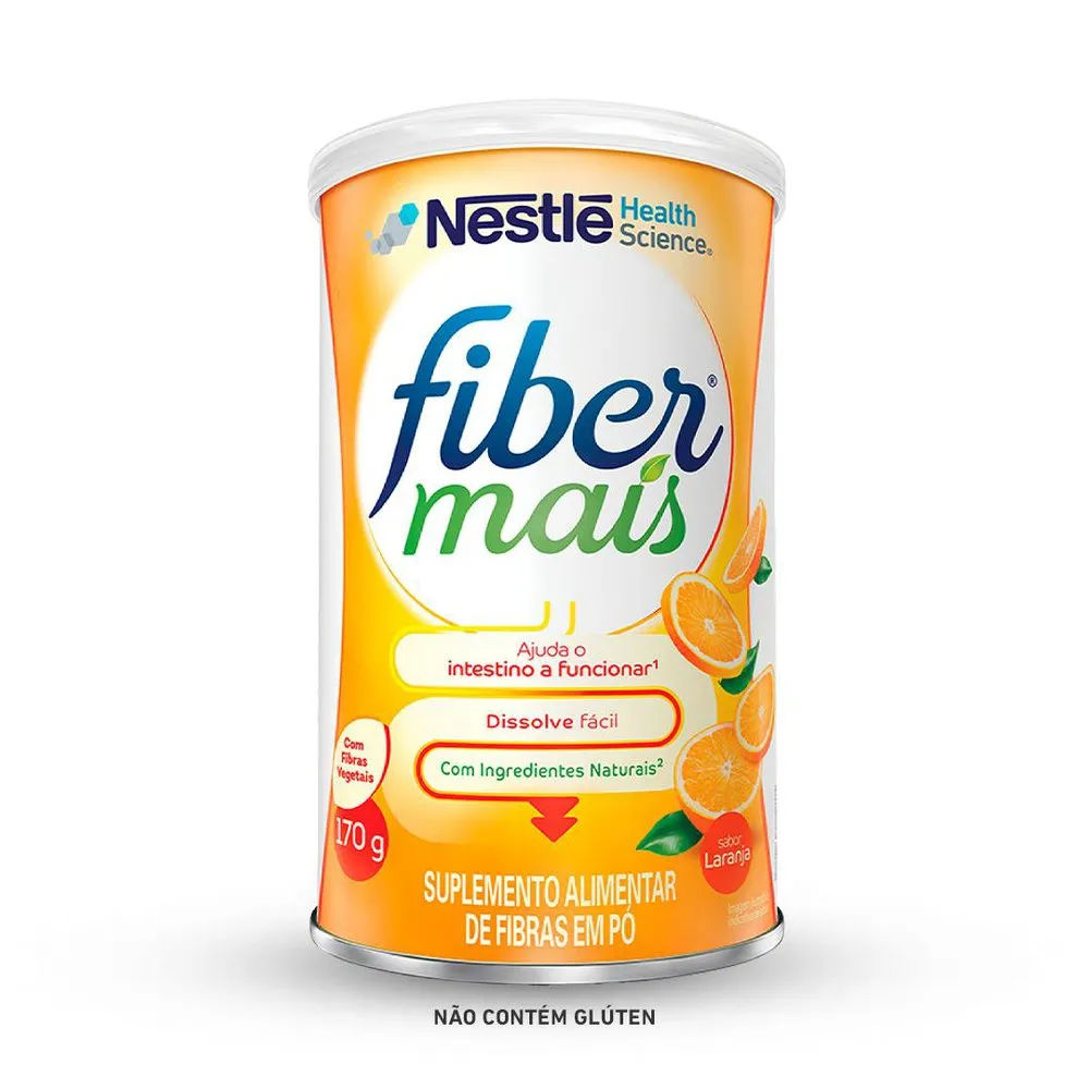 Suplemento Alimentar De Fibras Fibermais Laranja 170g