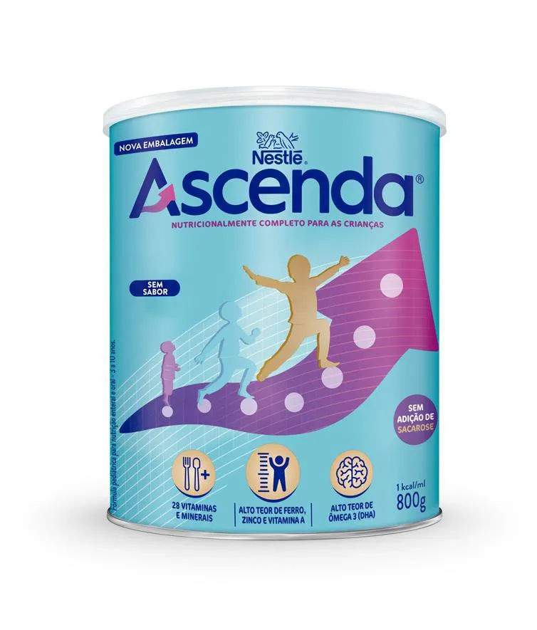 Suplemento Alimentar Infantil Ascenda Sem Sabor 800g