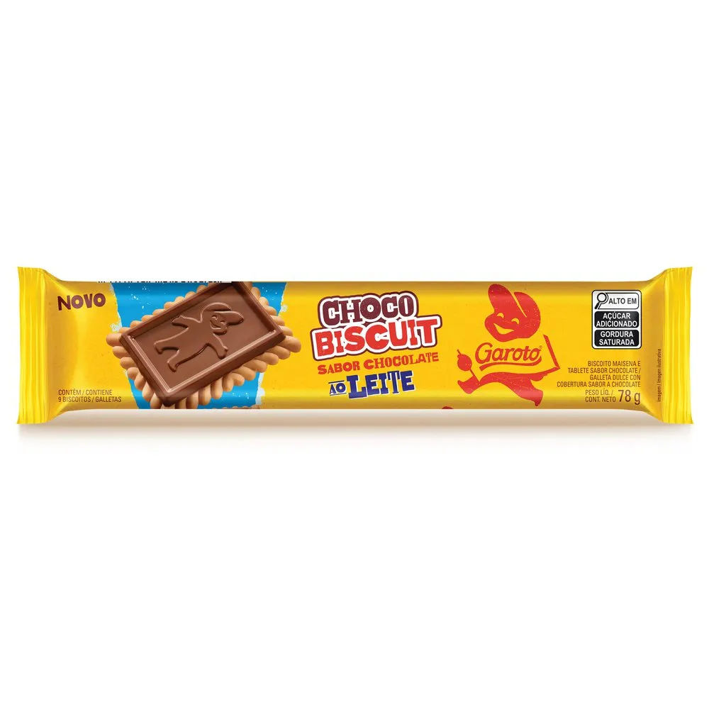 Biscoito Garoto Choco Biscuit ao Leite 78g