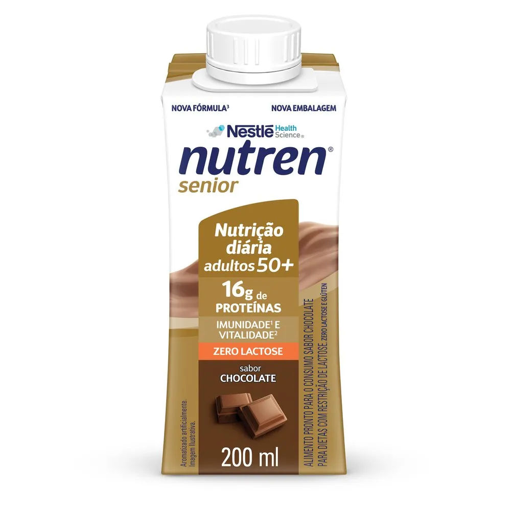 Complemento Alimentar Nutren Senior Chocolate Zero Lactose 200ml