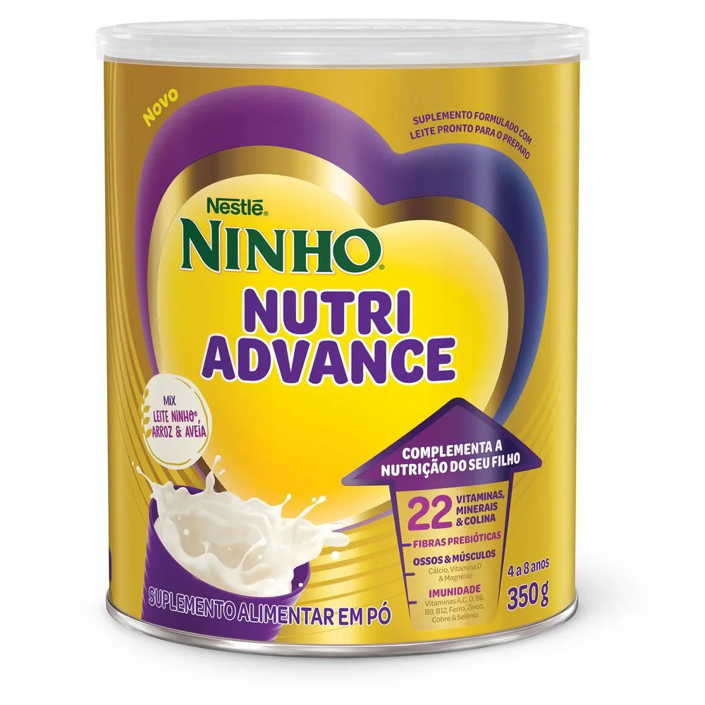Composto Lácteo Infantil Ninho NutriAdvance Mix Leite Arroz e Aveia 350g