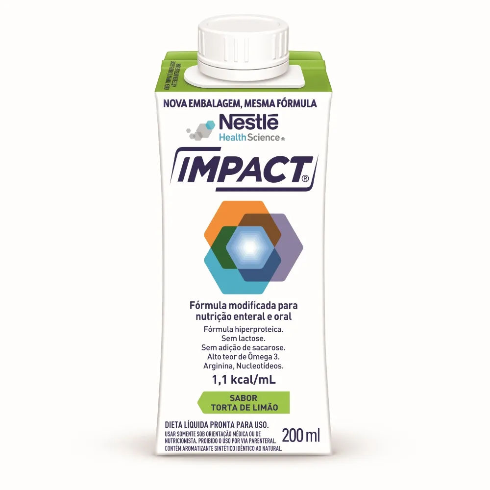 Fórmula Hiperproteica Nestle Torta de Limão Zero Lactose Impact  200ml