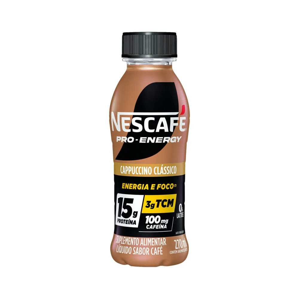 Bebida Láctea Nescafé UHT Pro-Energy Sabor Cappuccino Clássico 270ml