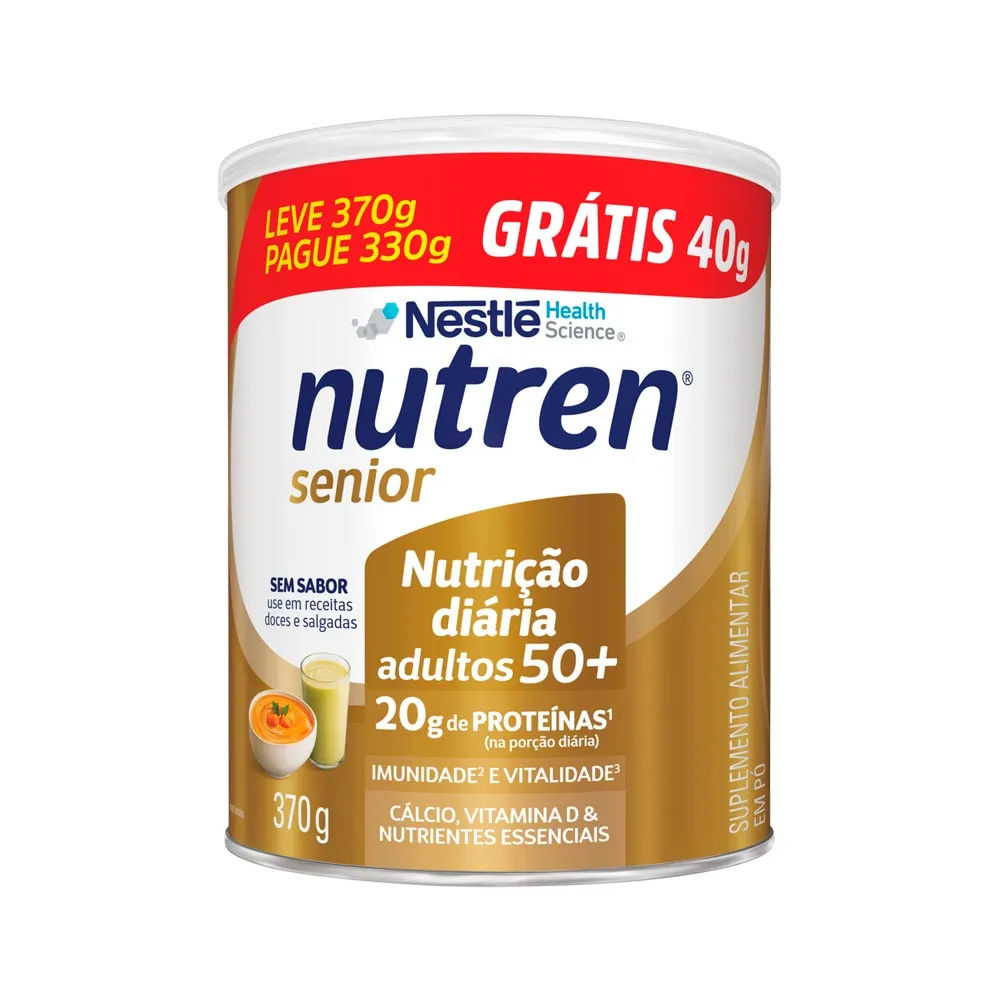 Nutren Senior Sem Sabor Leve 370gr Pague 330gr Especial
