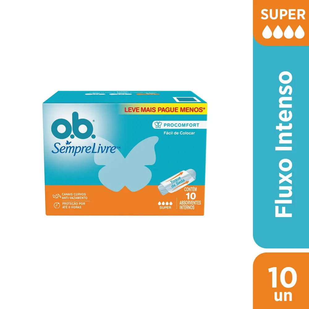Absorvente Interno Ob Super 10 unidades