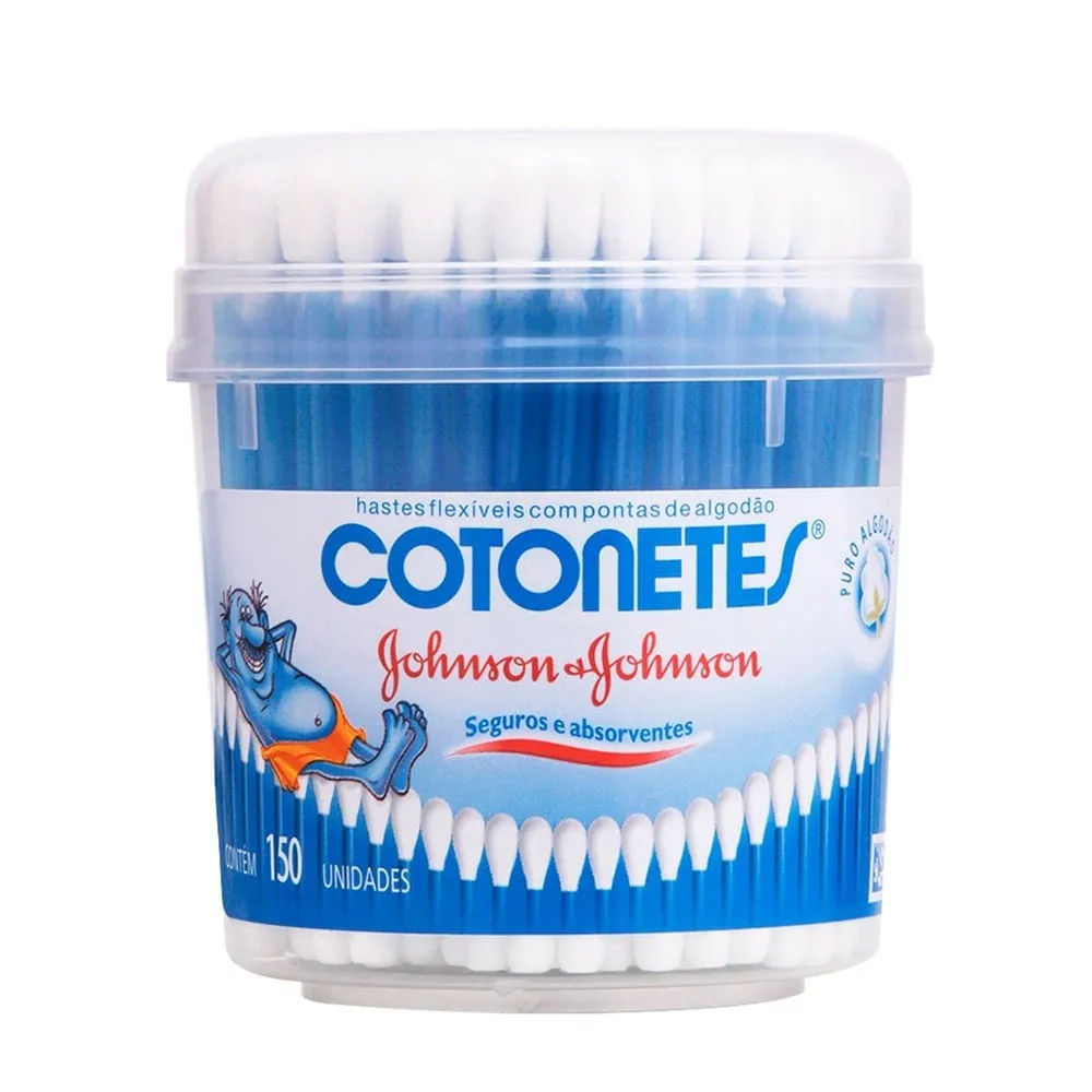 Hastes Flexíveis Johnson & Johnson Cotonetes 150 Unidades