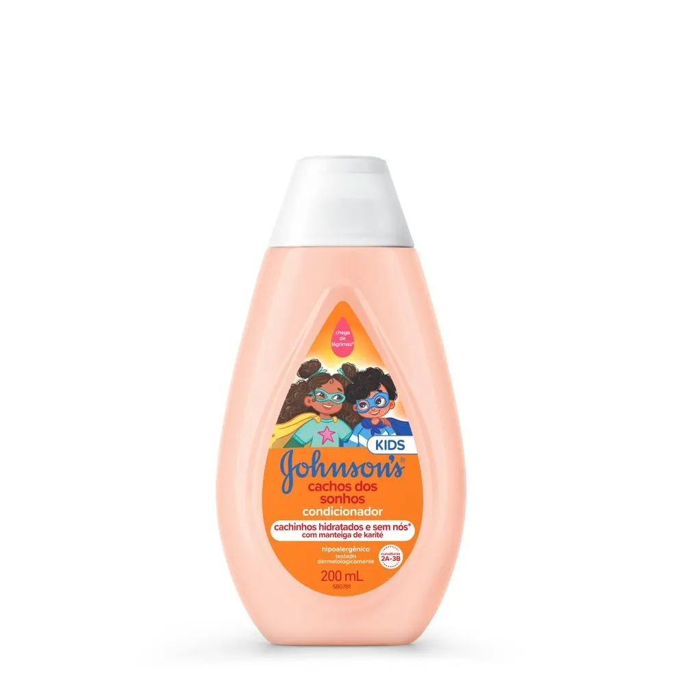 Condicionador Johnsons Kids Infantil Cachos dos Sonhos 200ml