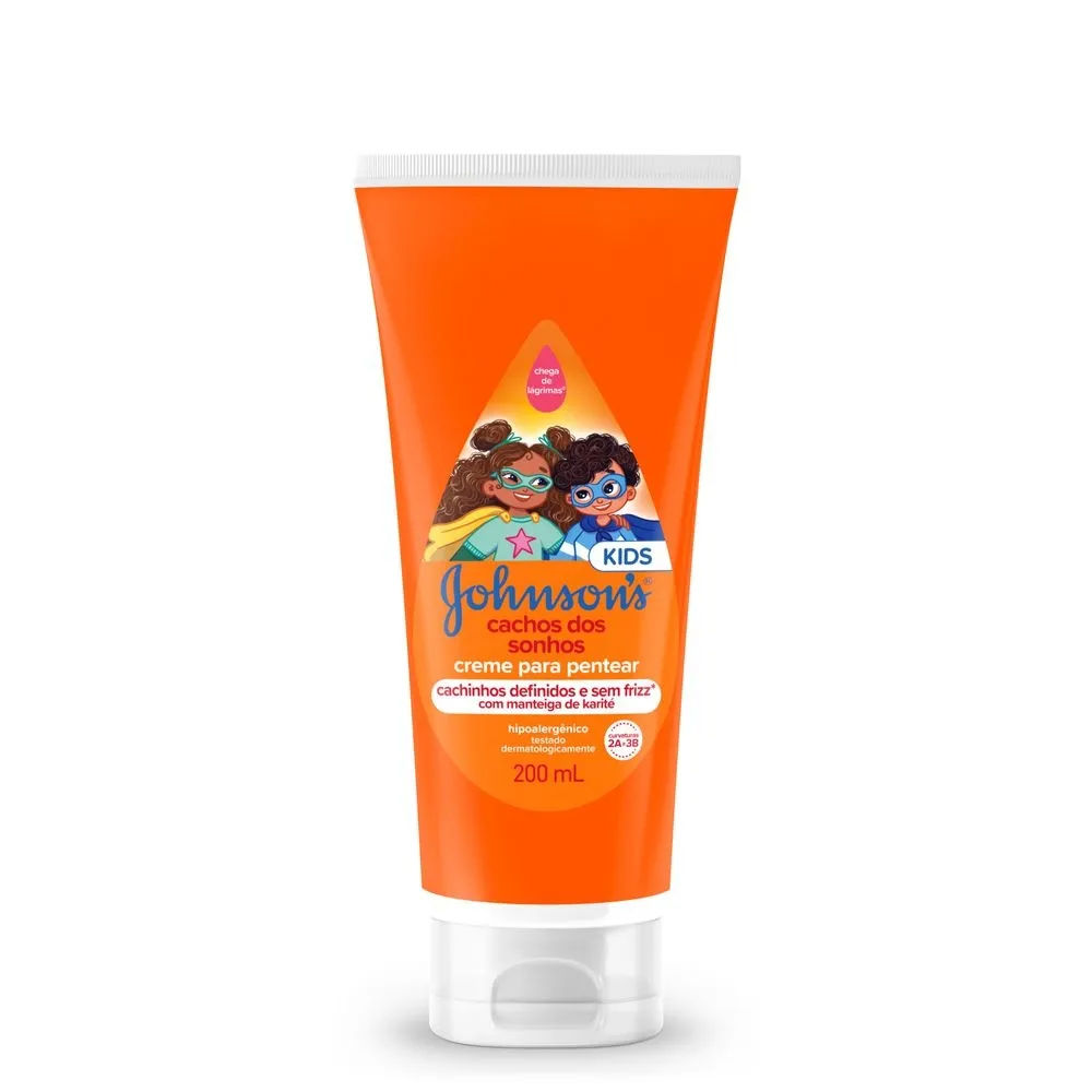 Creme Para Pentear Johnson's Kids Cachos Dos Sonhos 200ml