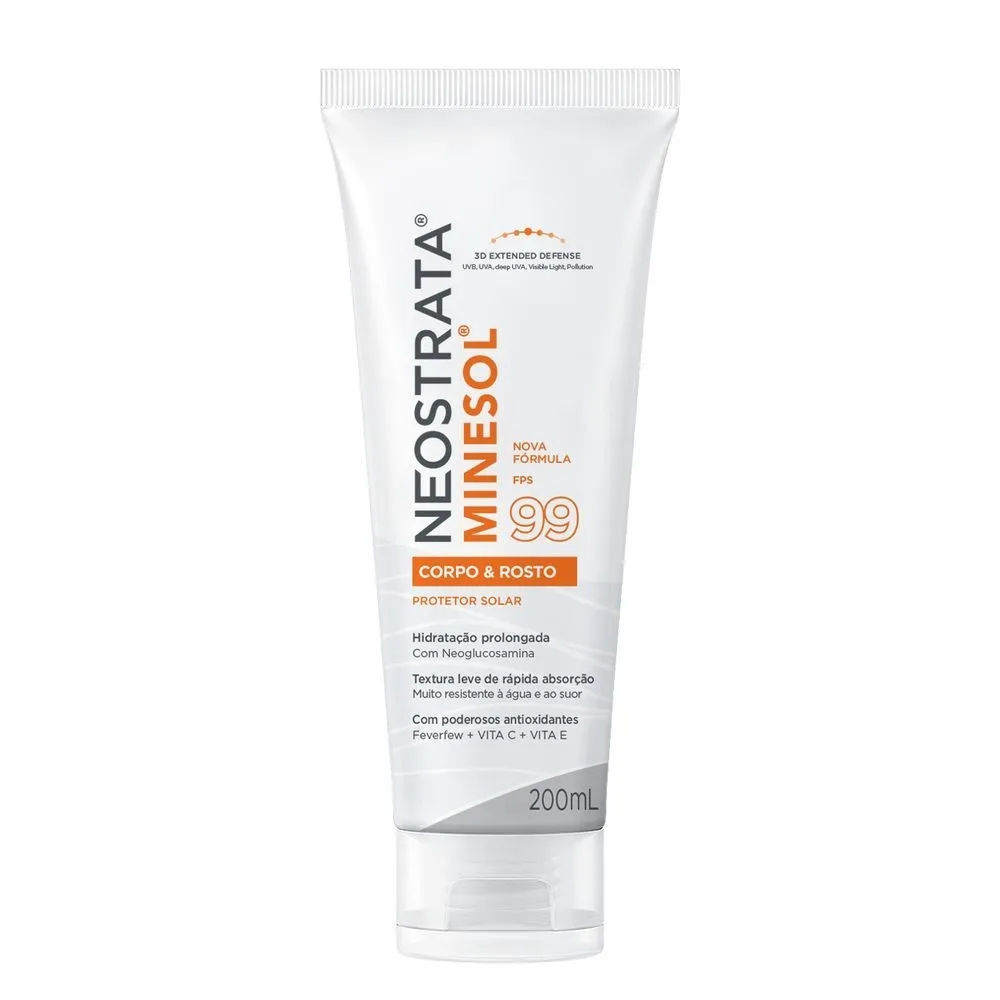 Protetor Solar Neostrata Minesol Corpo e Rosto Antioxidante FPS 99 200ml