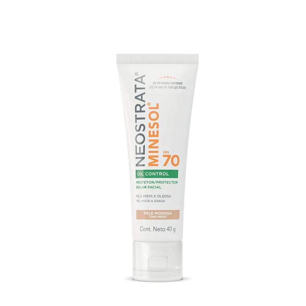 Protetor Solar Facial NeoStrata Minesol Oil Control Pele Morena FPS70 40g