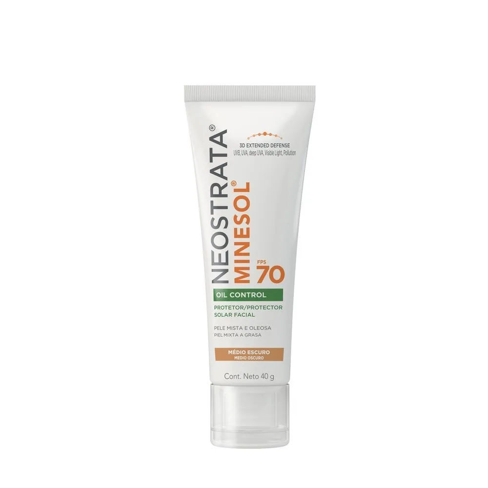 Protetor Solar Facial Neostrata Minesol Oil Control Médio Escuro Fps 70  40g