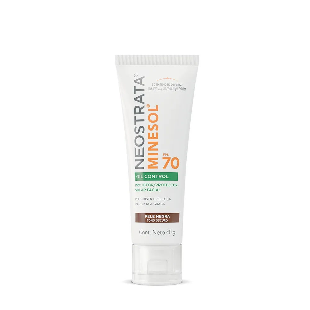 Protetor Solar Facial Neostrata Minesol Oil Control Escuro Fps 70 40g