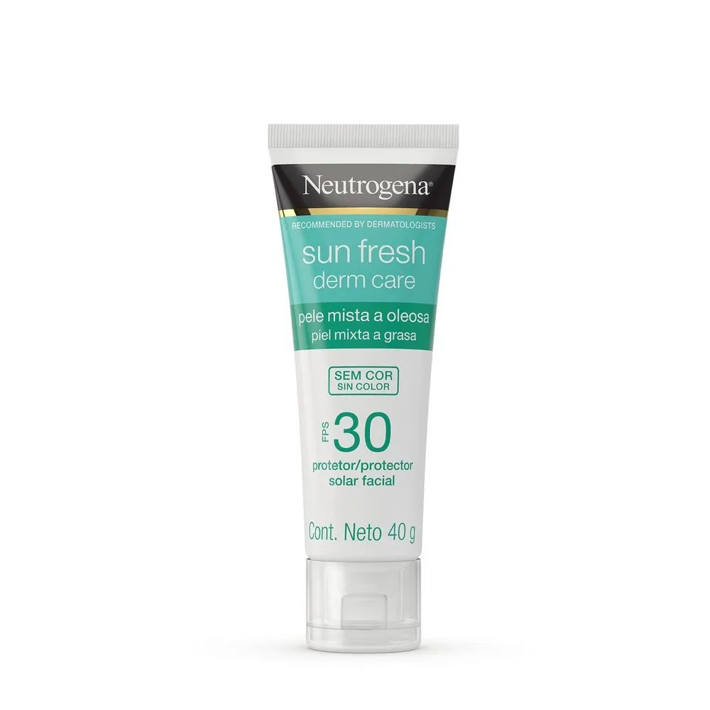 Protetor Solar Neutrogena Sun Fresh Derm Care Pele Oleosa FPS 30 40g