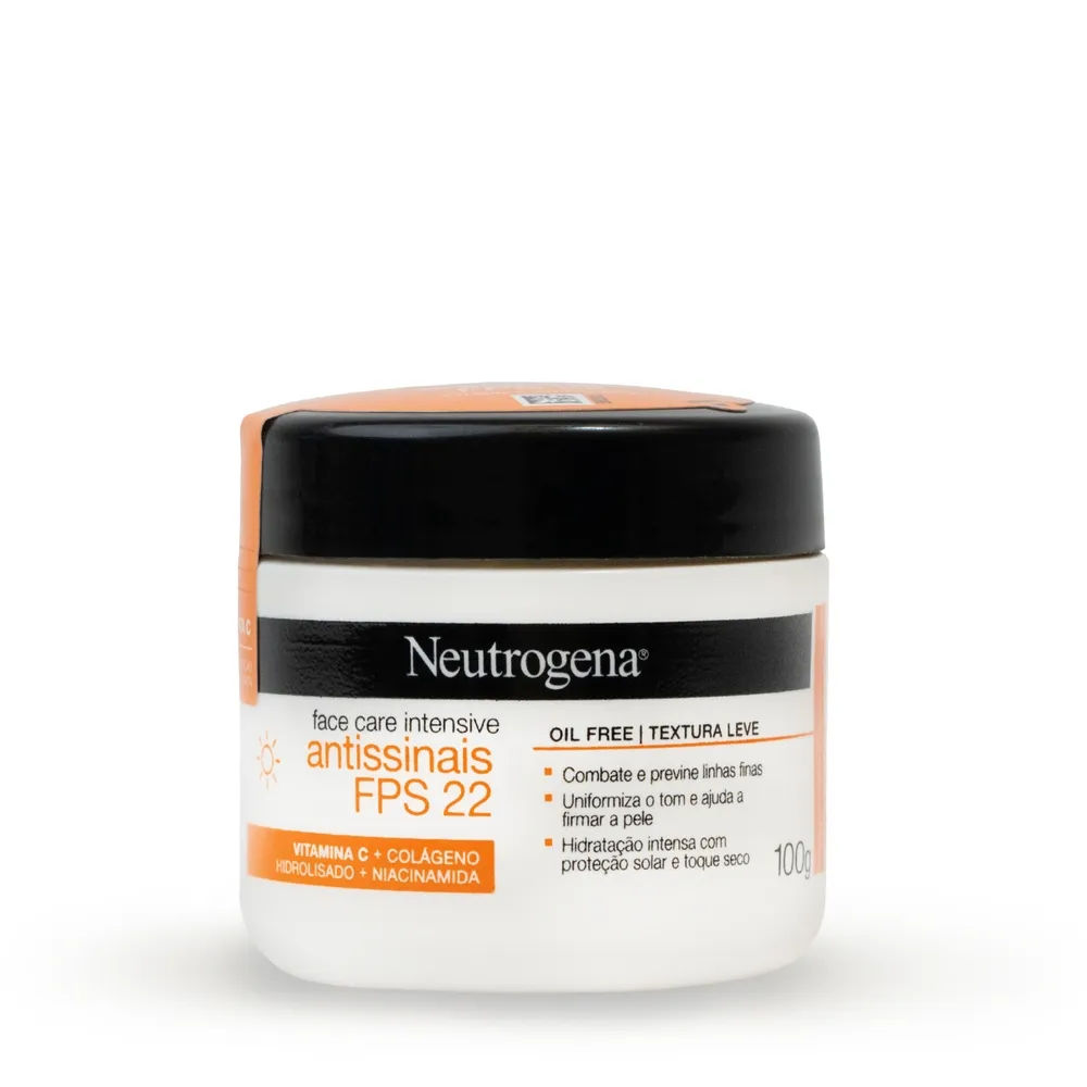 Creme Hidratante Facial Neutrogena Antissinais FPS 22 Reparador 100g