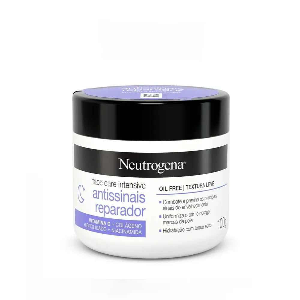Hidratante Facial Neutrogena Face Care Intensive Antissinais Reparador 100g