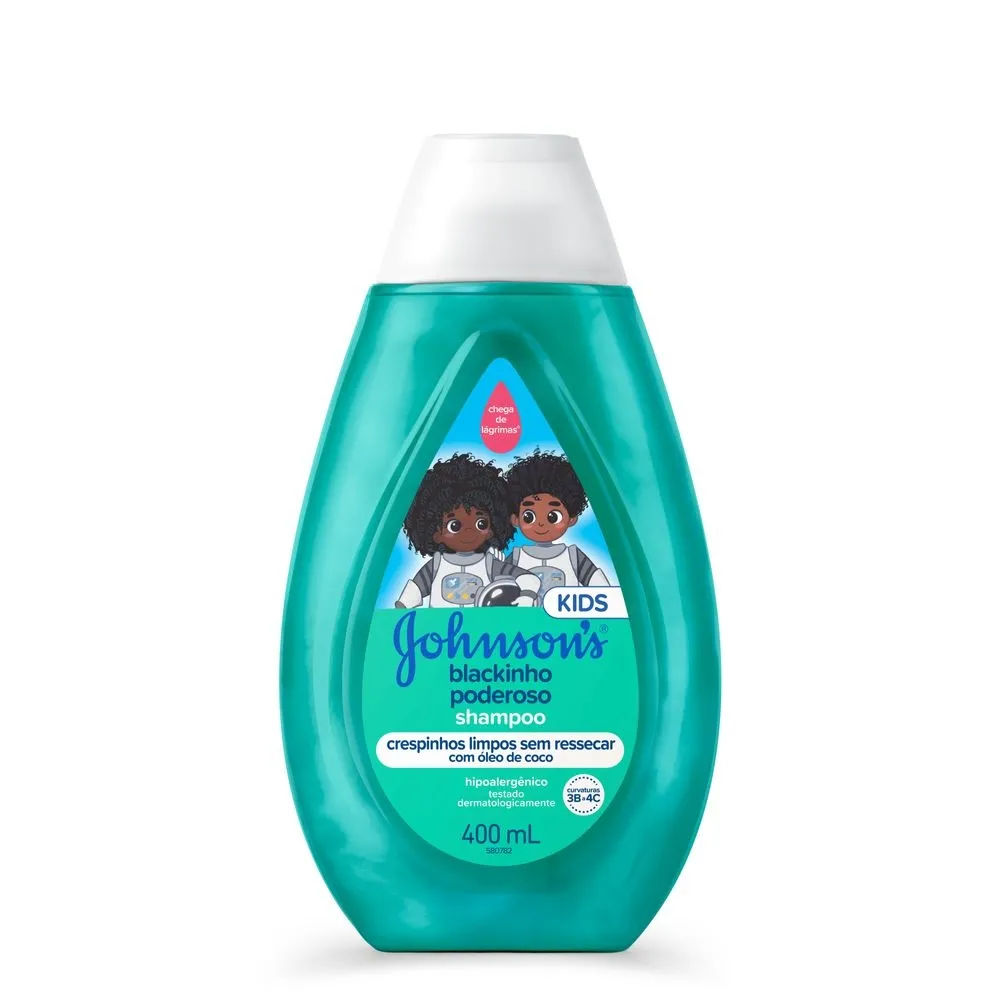 Shampoo Infantil Johnson & Johnson Baby Blackinho Poderoso 400ml