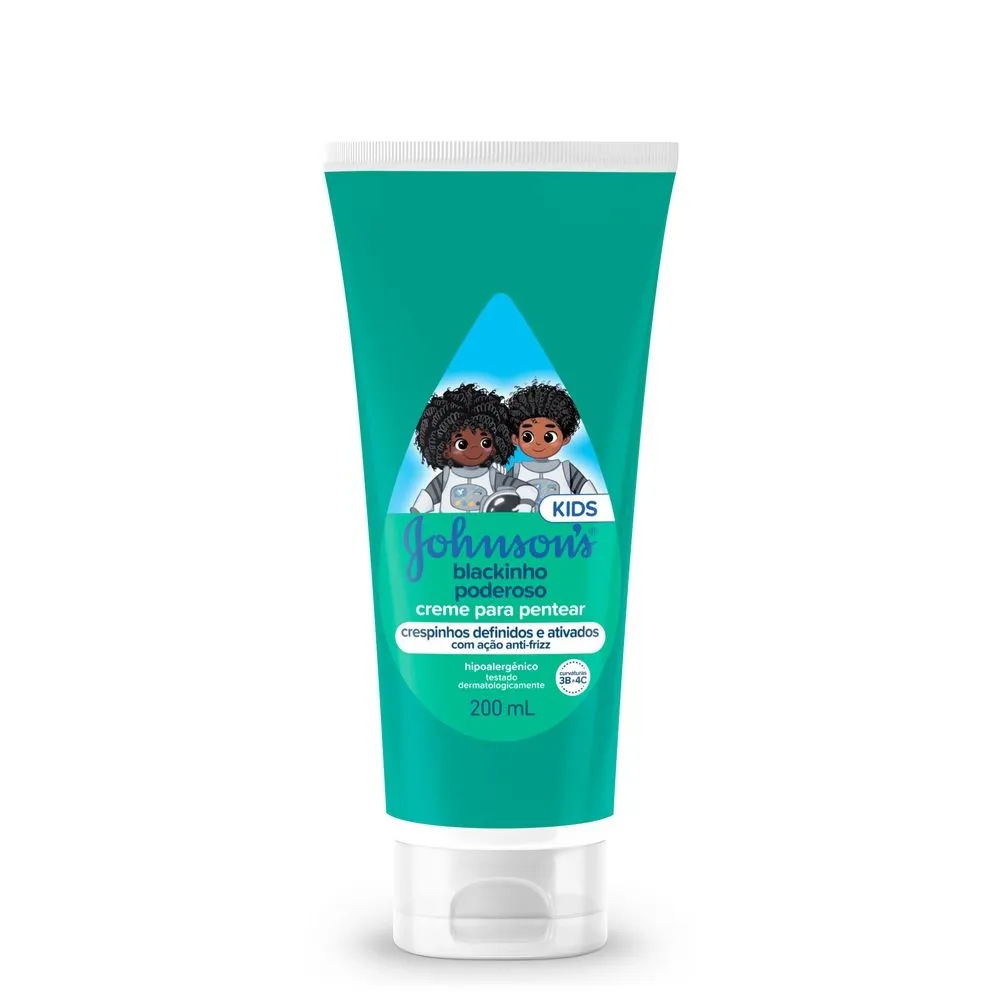 Creme para Pentear Infantil Johnsons Baby Blackinho Poderoso 200ml