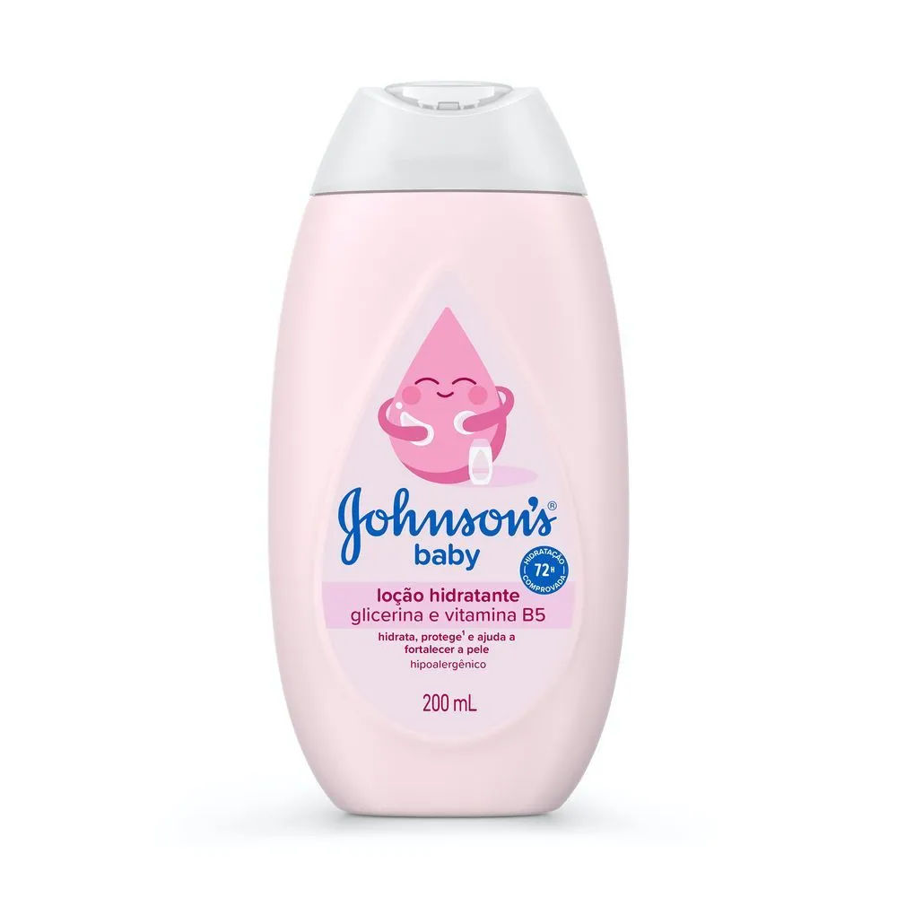 Loção Hidratante Johnsons Baby Uso Diário Corpo e Rosto 200ml