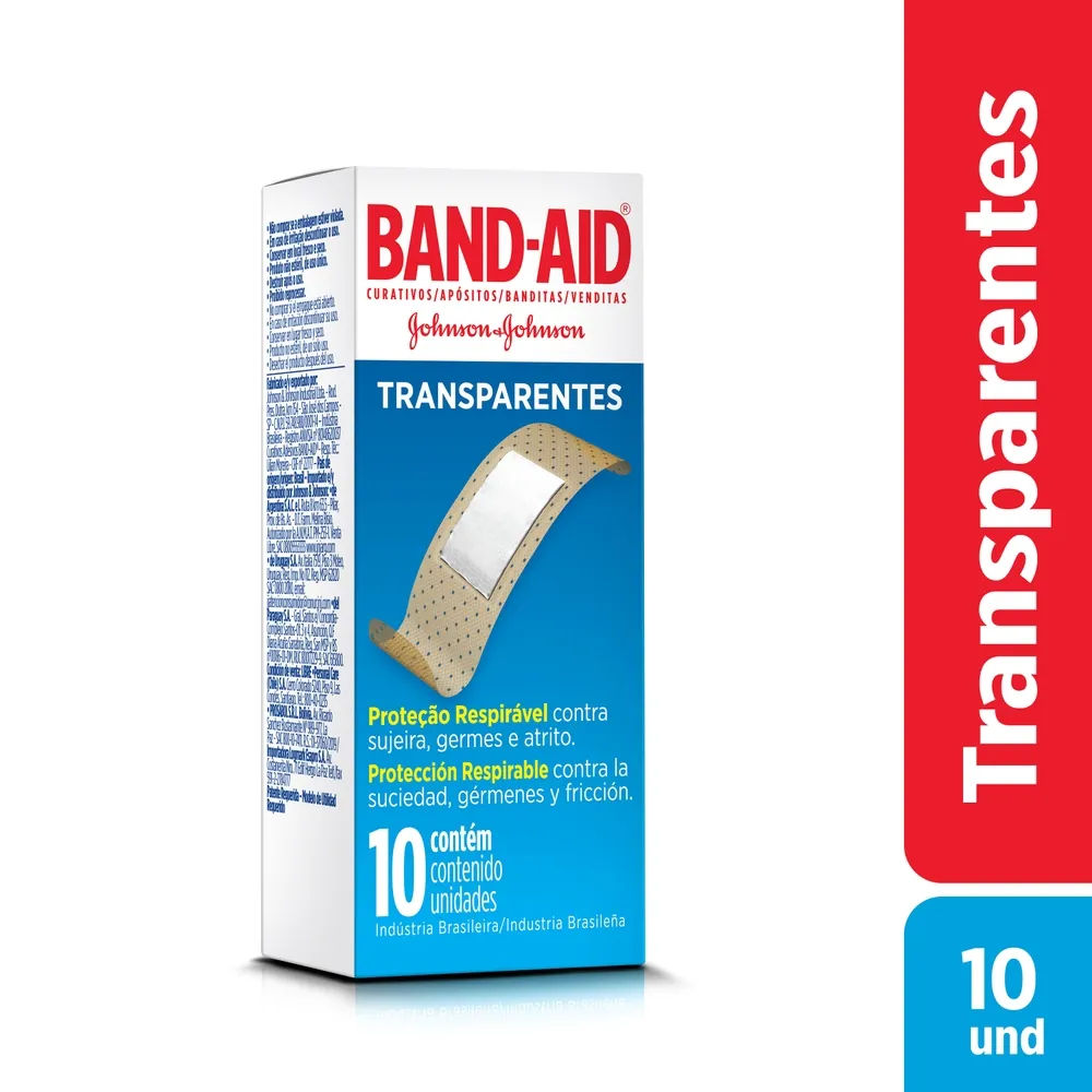 Band-Aid Transparente 10 unidades