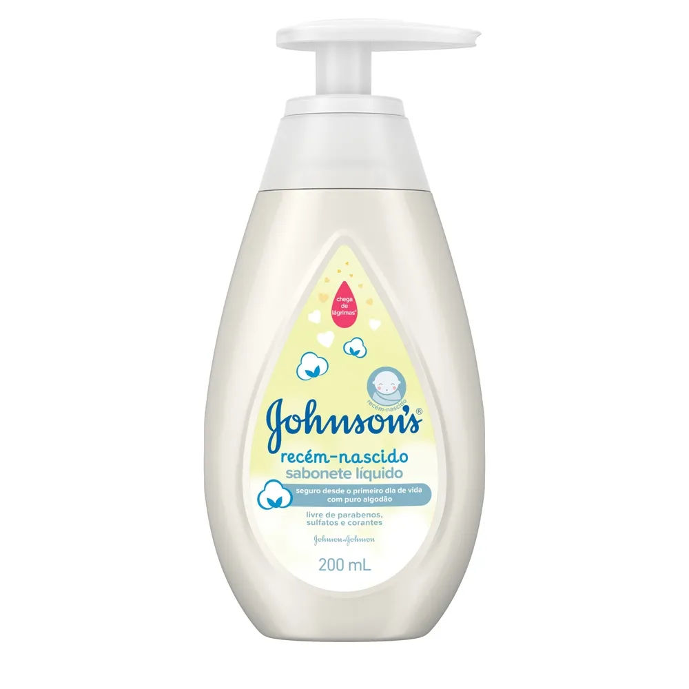 Sabonete Líquido Johnsons Baby Infantil Recém-Nascido 200ml