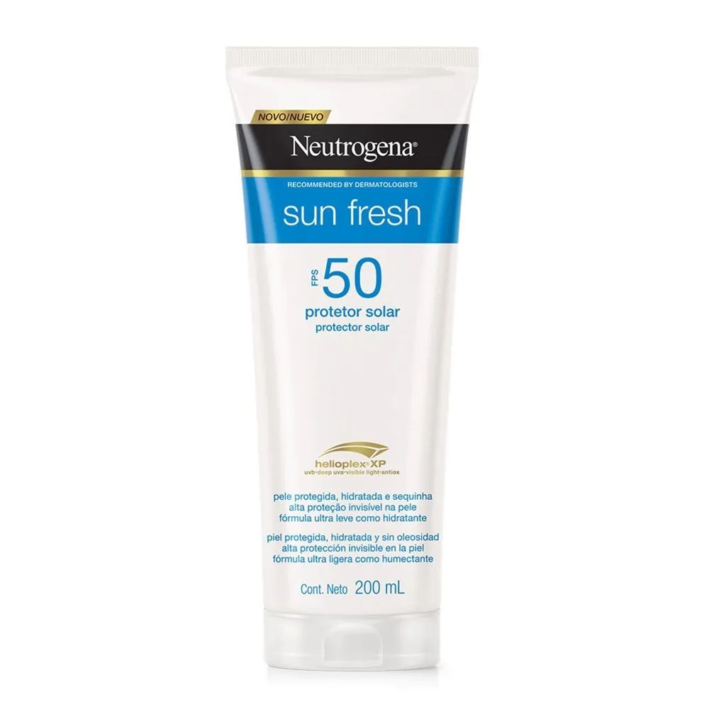 Protetor Solar Facial Neutrogena Sun Fresh FPS 50 200ml