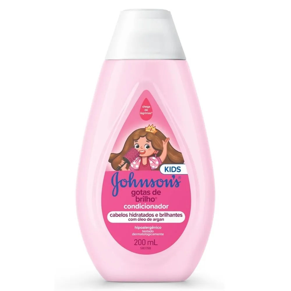 Condicionador Johnsons Kids Infantil Gotas de Brilho 200ml