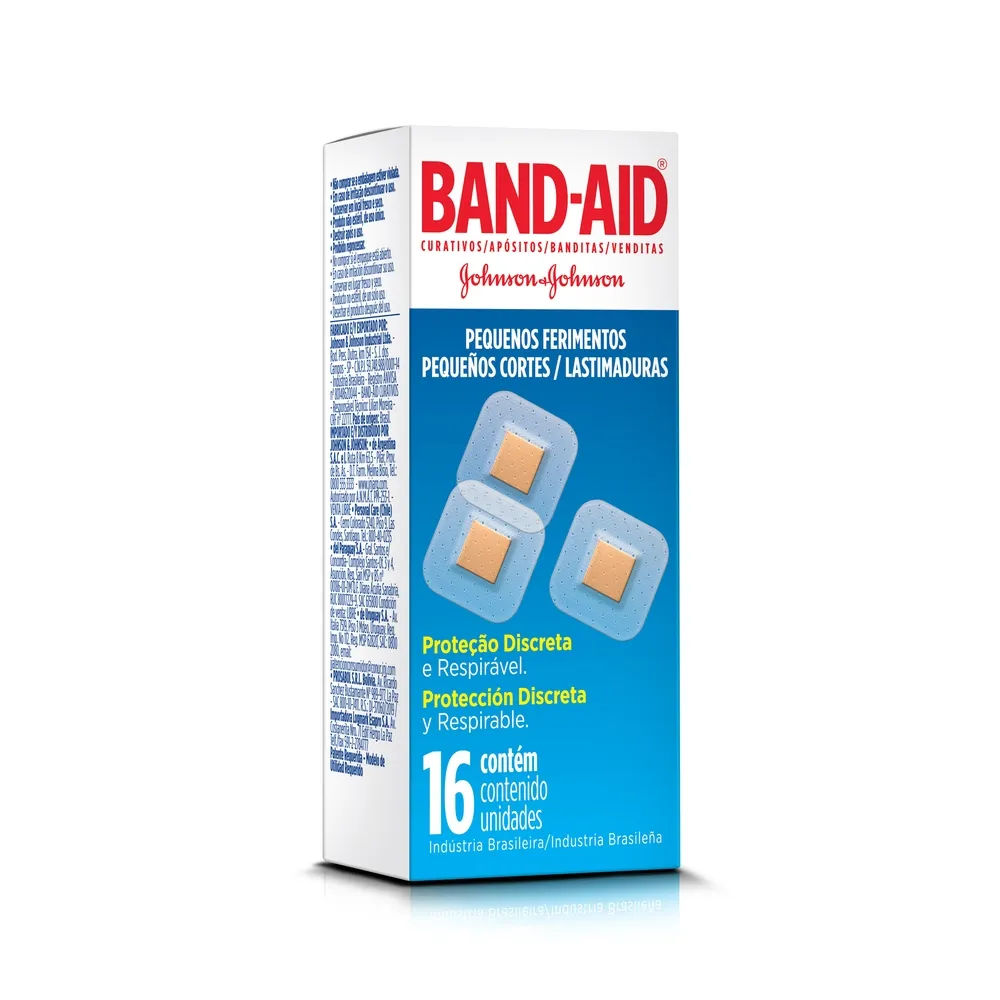 Curativo Band-Aid Pequenos Ferimentos 16 Unidades