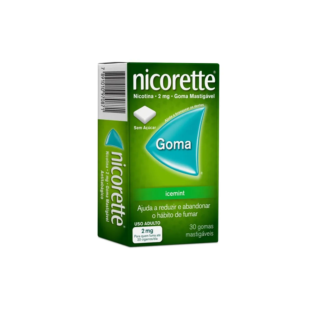 Nicorette 2mg Ice Menta 30 Gomas