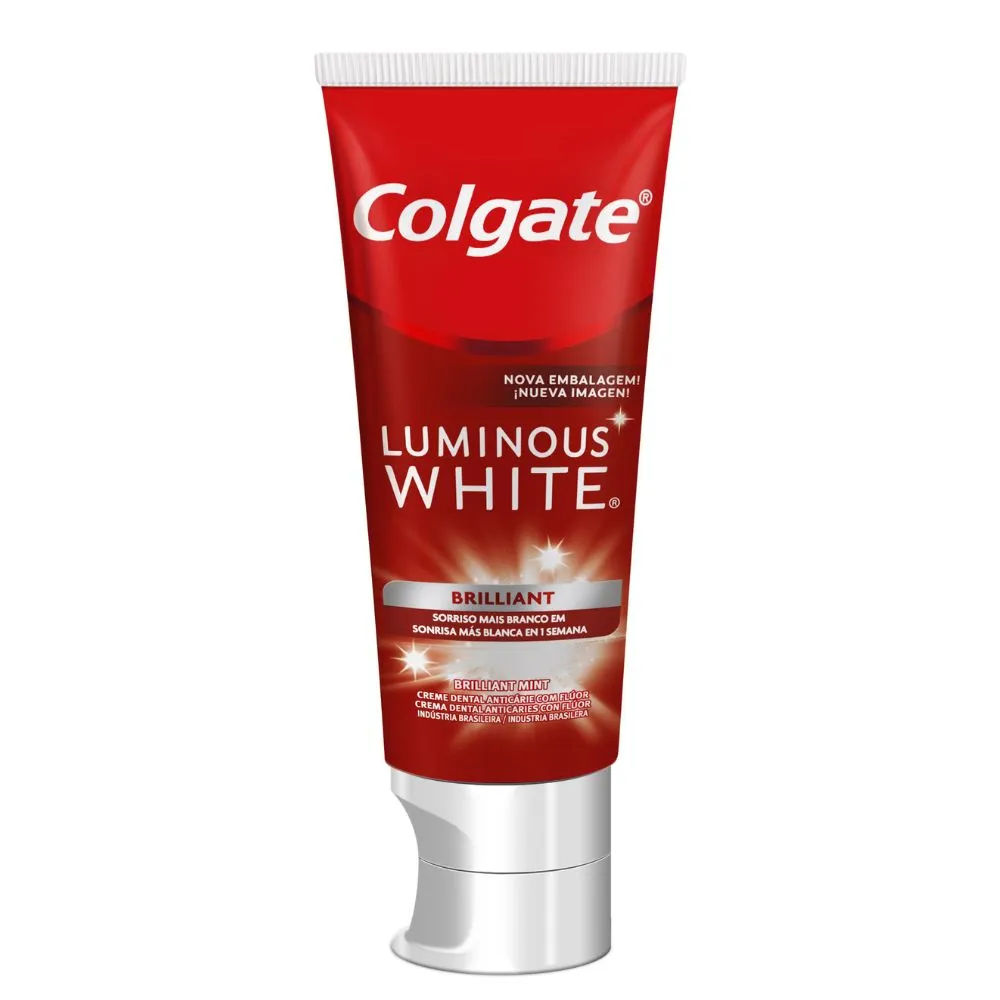 Creme Dental Clareador Colgate Luminous White Briliiant Mint 140g