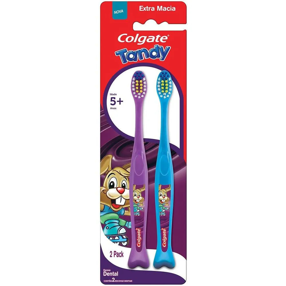 Escova Dental Infantil Tandy Extra Macia 2 Unidades