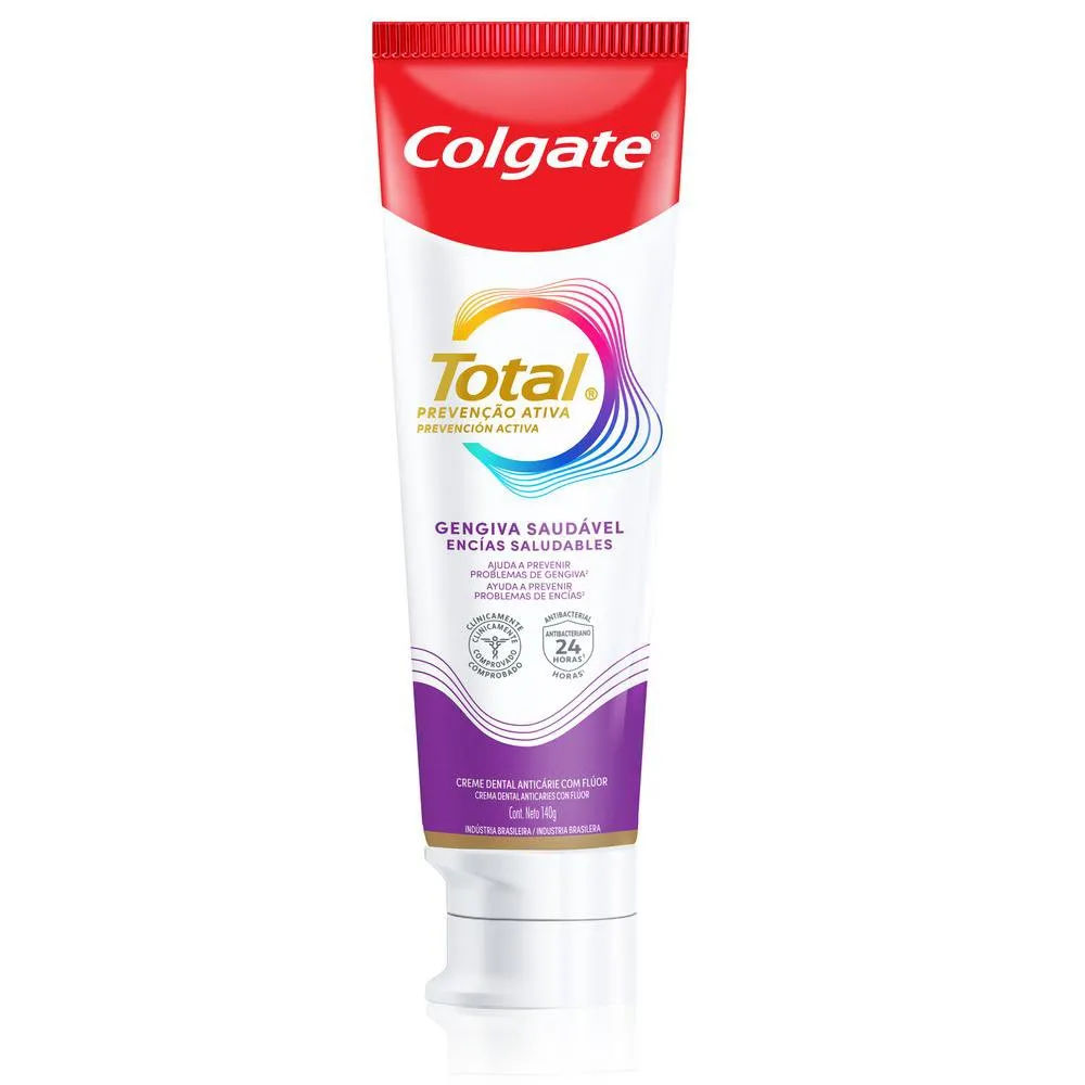 Creme Dental Colgate Total 12 Proteção Gengival 140g