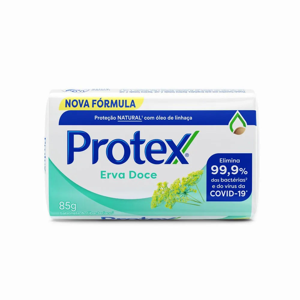Sabonete Antibacteriano em Barra Protex Erva Doce 85g