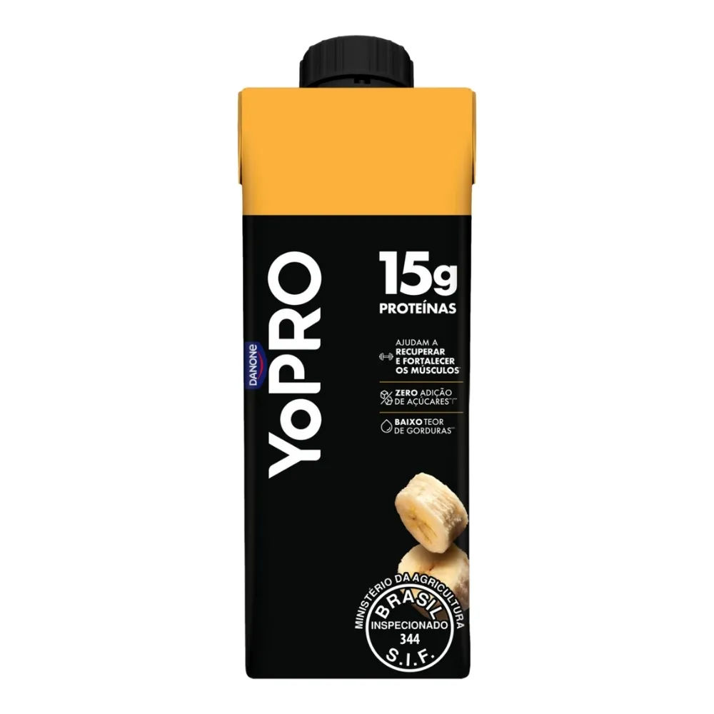 Yopro Bebida Láctea Uht Banana 15g De Proteínas 250ml