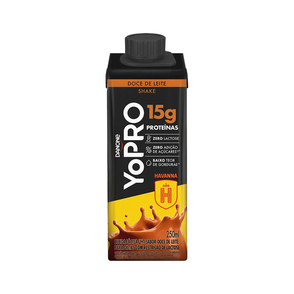 YoPRO Bebida Láctea UHT Doce de Leite Havanna 15g de proteínas 250ml