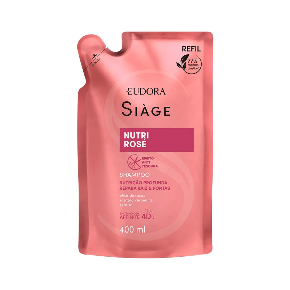 Shampoo Eudora Siàge Nutri Rose Refil 400ml