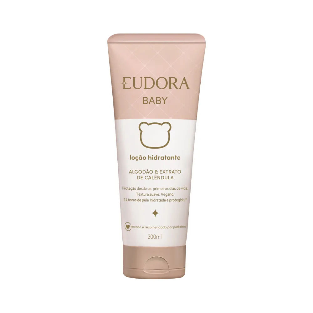 Hidratante Eudora Baby 200ml Locao Extrato De Calendula E Algodao