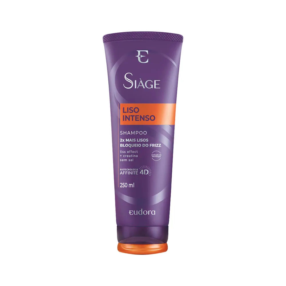 Shampoo Eudora 4D Liso Intenso 250ml
