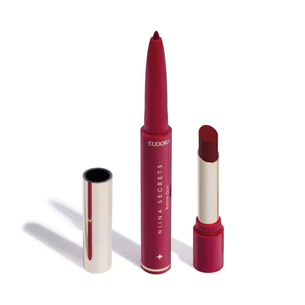 Batom Duo Perfect Match Niina Secrets Vermelho 1,65gr