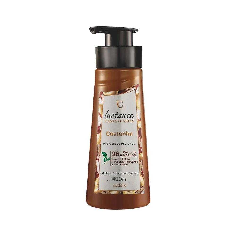 Hidratante Corporal Instance Castanharias 400ml Castanha