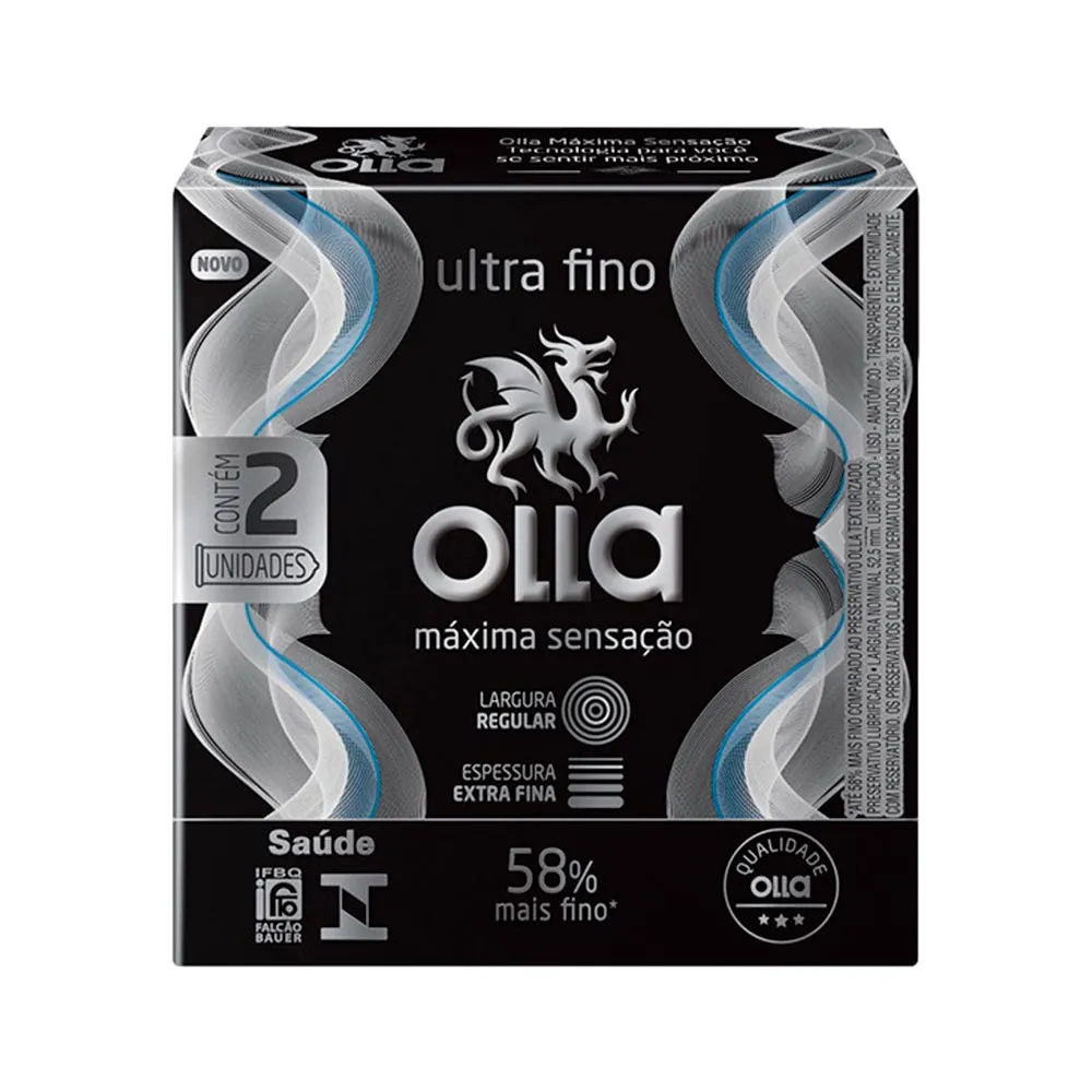 Preserv Olla Com 2 Maxima Sensacao Ultra Fino