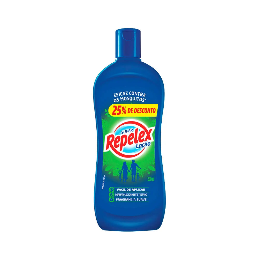 Repelente Super Repelex Loção 25% de Desconto 200ml