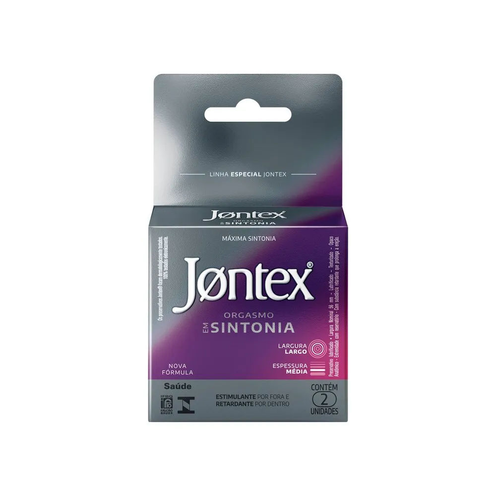 Preservativo Jontex Orgasmo Em Sintonia Com 2 Unidades