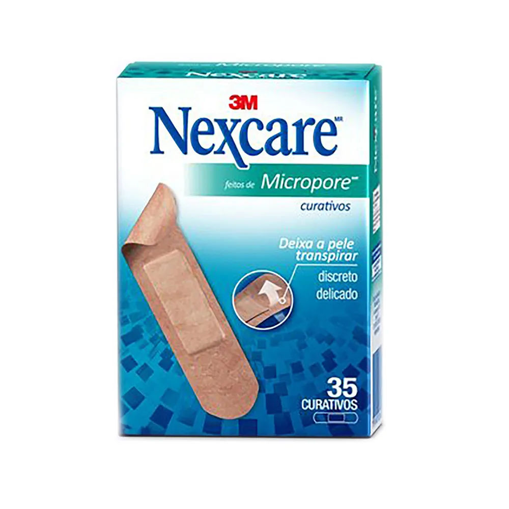 Curativos 3m Nexcare Micropore Com 35 Unidades